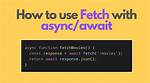 How to Cache Data from Async Function That Uses Fetch in Node