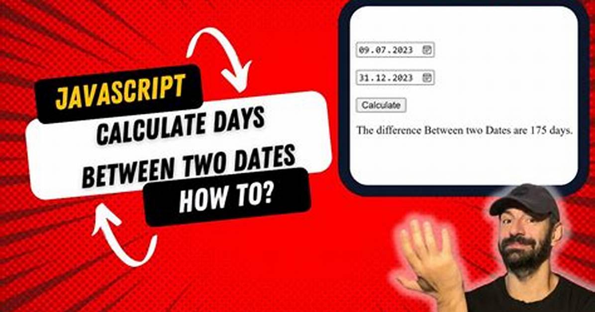 How to Calculate Date Difference in Javascript?