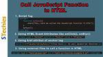 How to Call a Javascript Function?