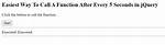 How to Call Jquery Function on Button Click?