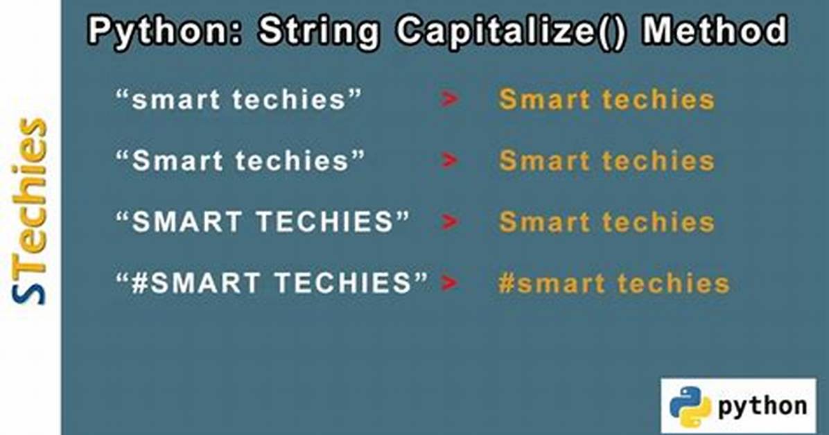 How to Capitalize a String in Python? [Duplicate]