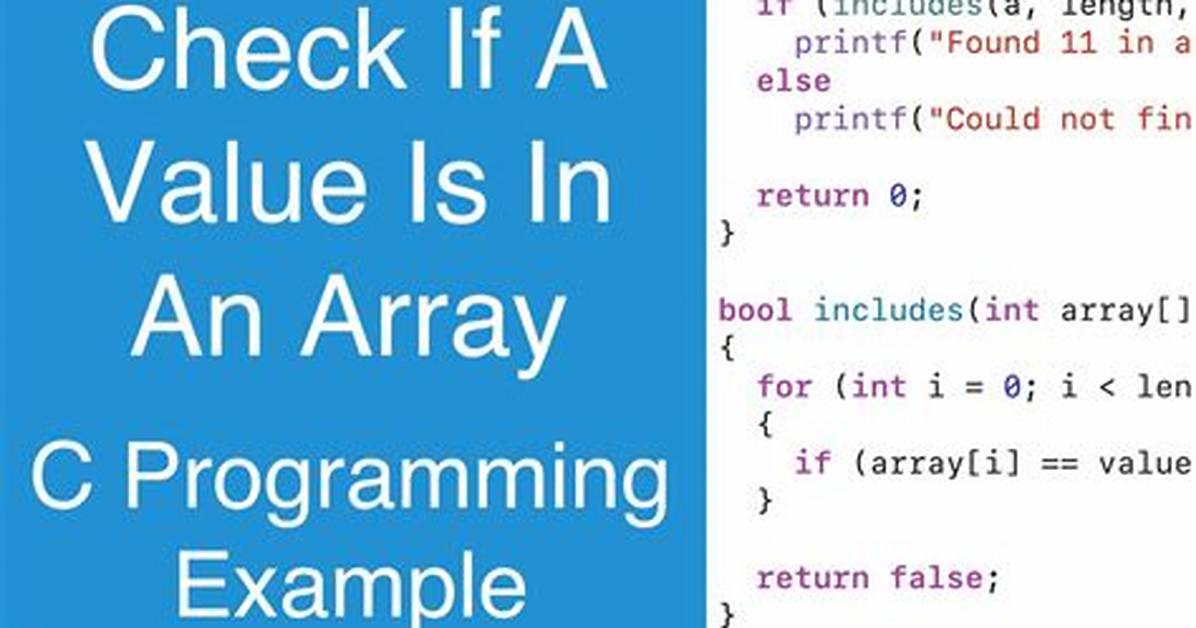 How to Check If an Array Value Exists?