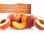 How to Clean Peaches