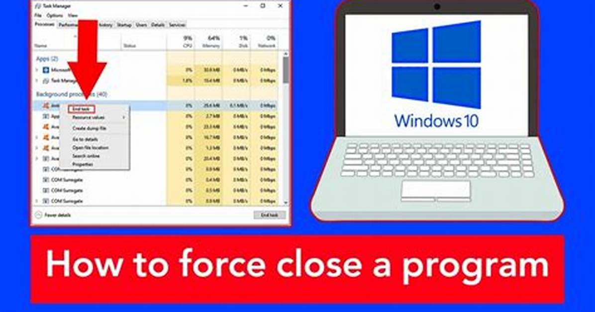 How to Close Programs on Windows?