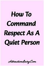 How to Command Self Respect?