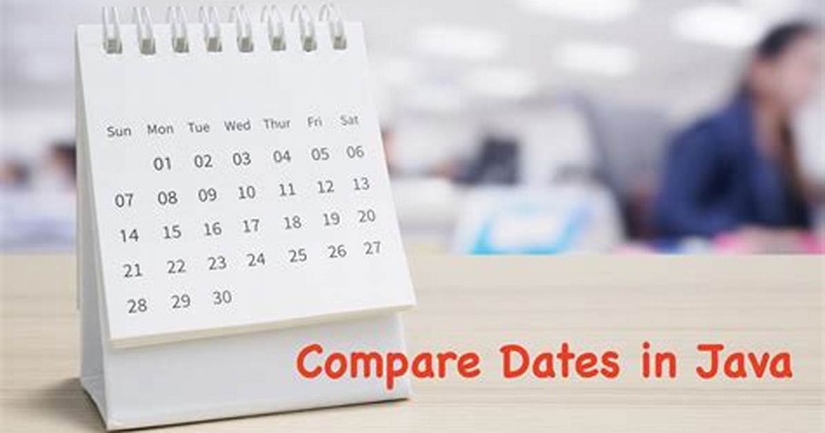How to Compare Dates in Java? [Duplicate]