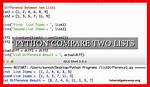 How to Compare Two Lists in Python?