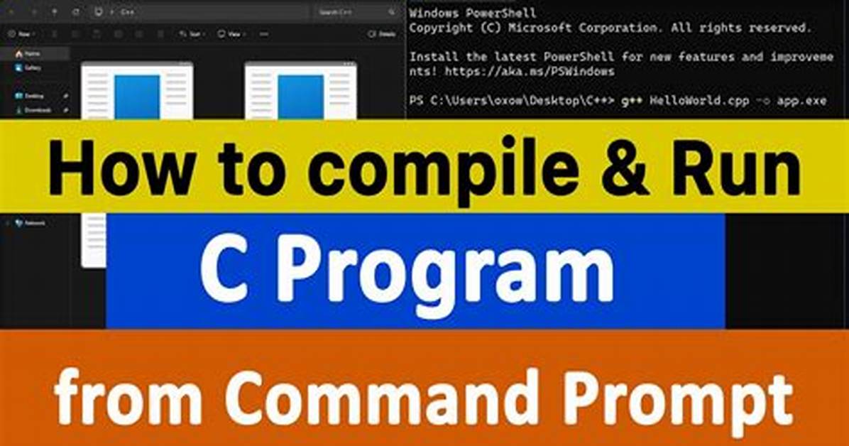 How to Compile C Program on Command Line Using Mingw?