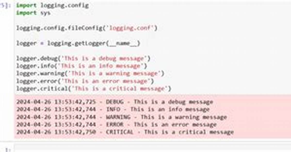How to Configure Logging in Python