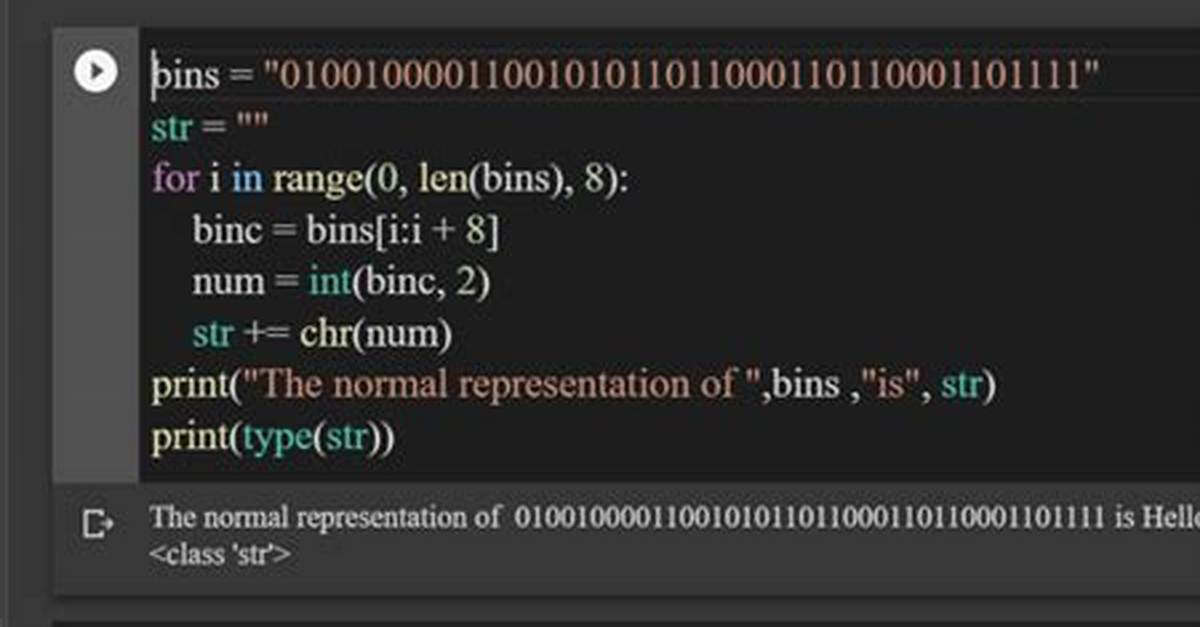 How to Convert 'Binary String' to Normal String in Python3?