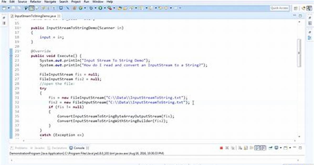 How to Convert Fileinputstream into String in Java?