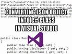 How to Convert Json Text into Objects Using C#