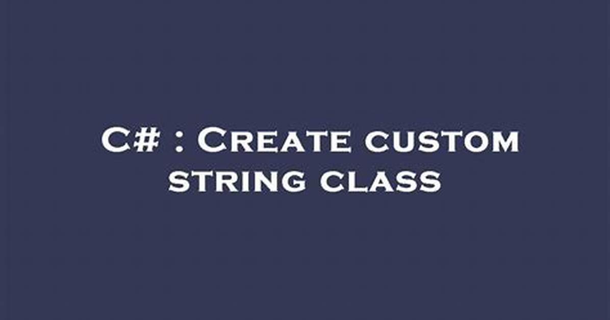 How to Create a Custom String Representation for a Class Object?