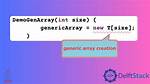 How to Create a Generic Array in Java?