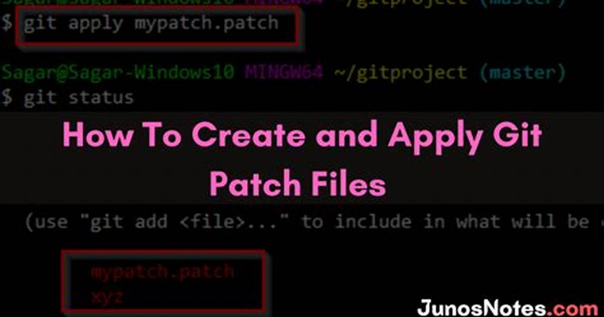 How to Create a Patch File