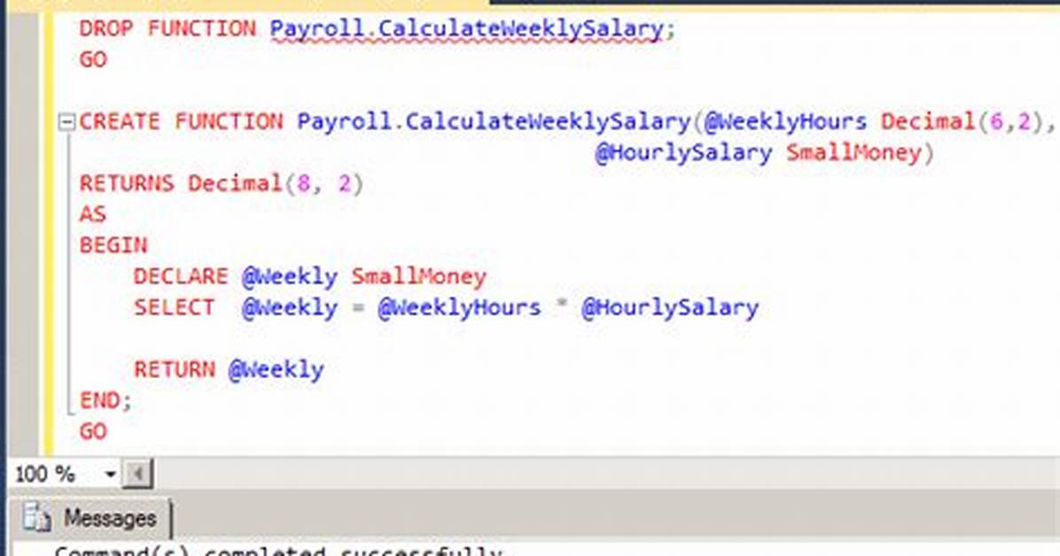 How to Create a Sql Function