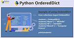 How to Create an Ordereddict in Python?