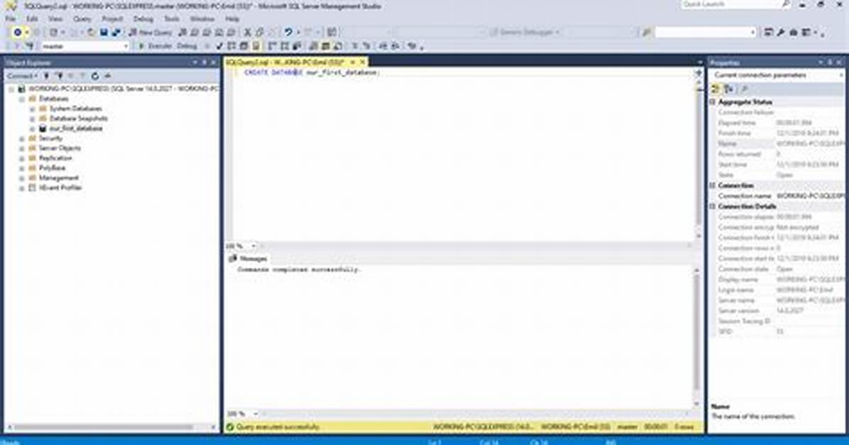 How to Create Database in Sql Server 2012 Express