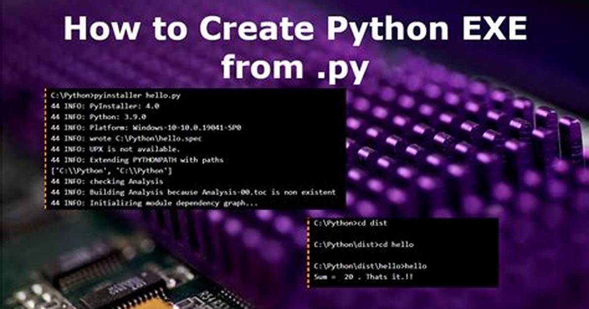 How to Create Exe File from Python Code