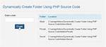 How to Create Folder in Php If Not Exists