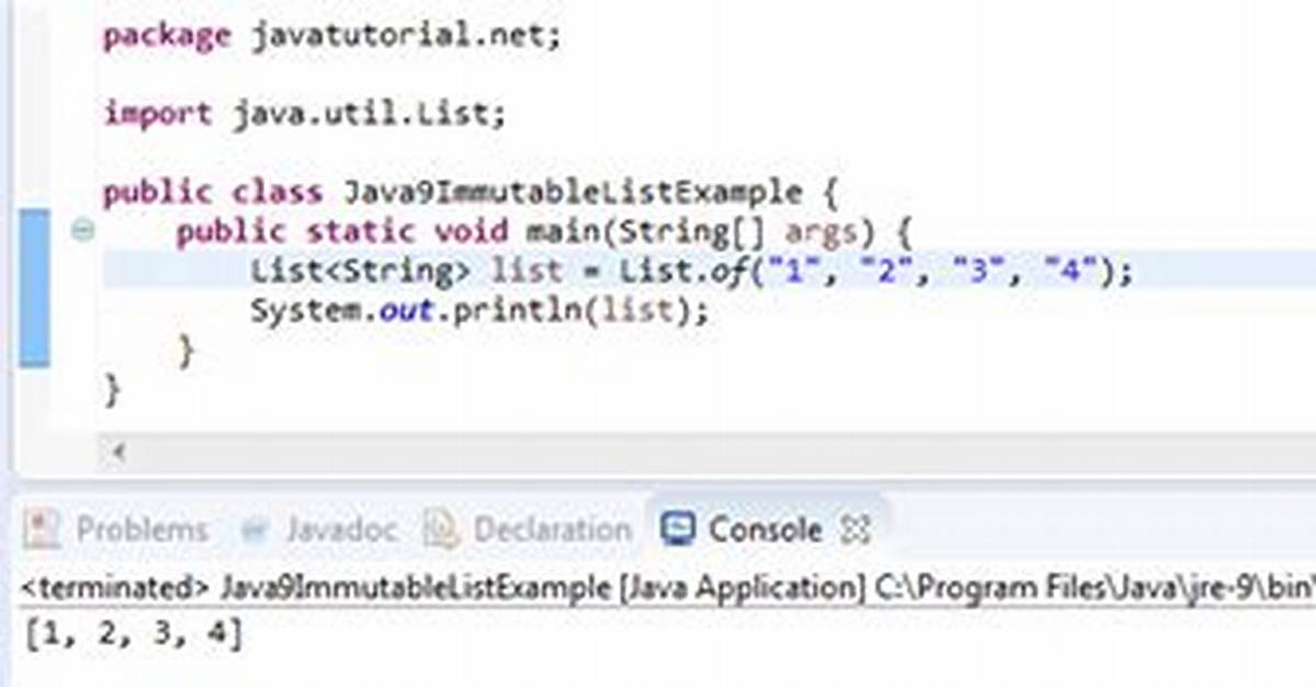 How to Create Immutable List in Java?