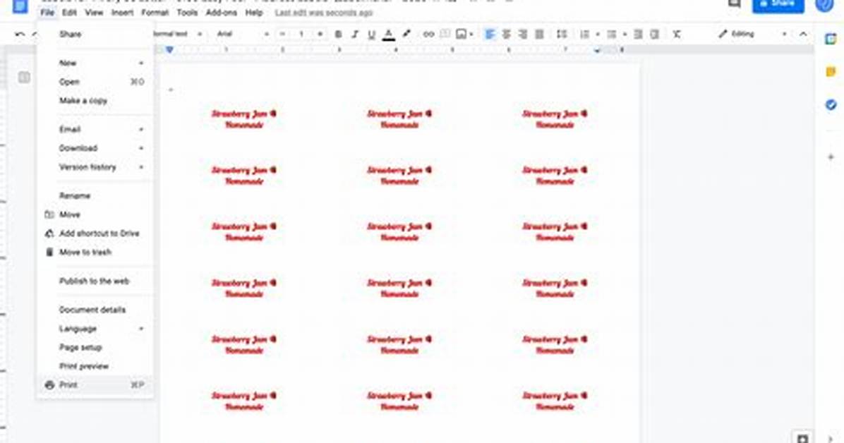 How to Create Labels Using Google Docs