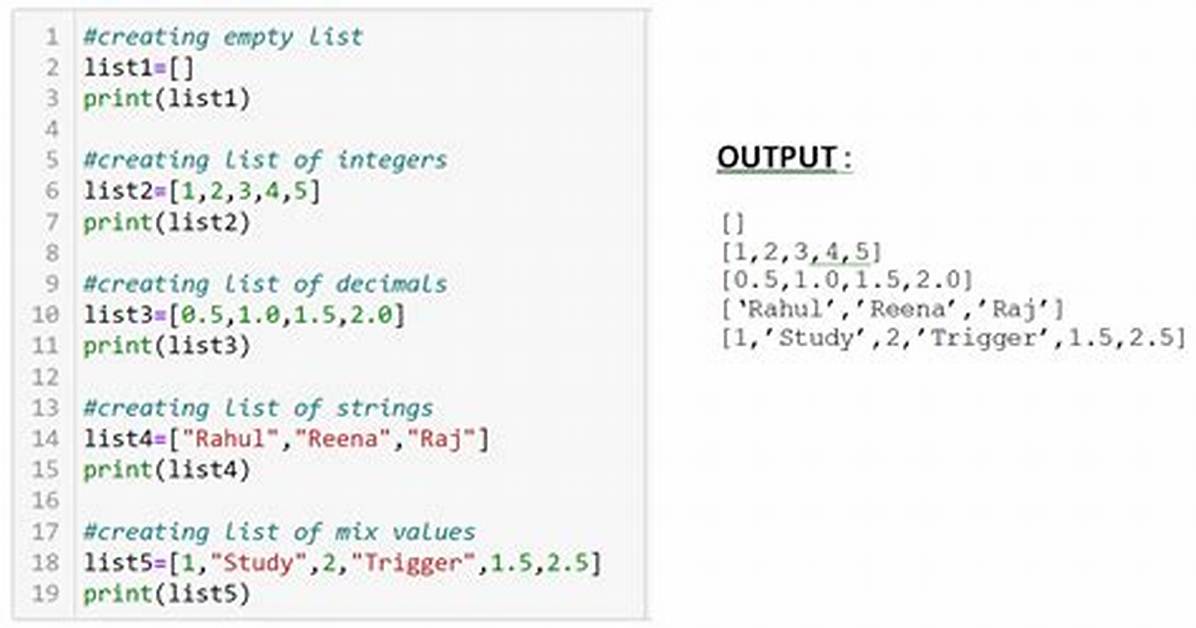 How to Create List in Python at Runtime