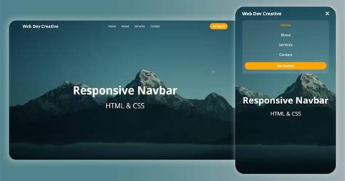 How to Create Responsive Navigation Bar