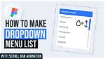 How to Create Scroll Down Menu in Excel
