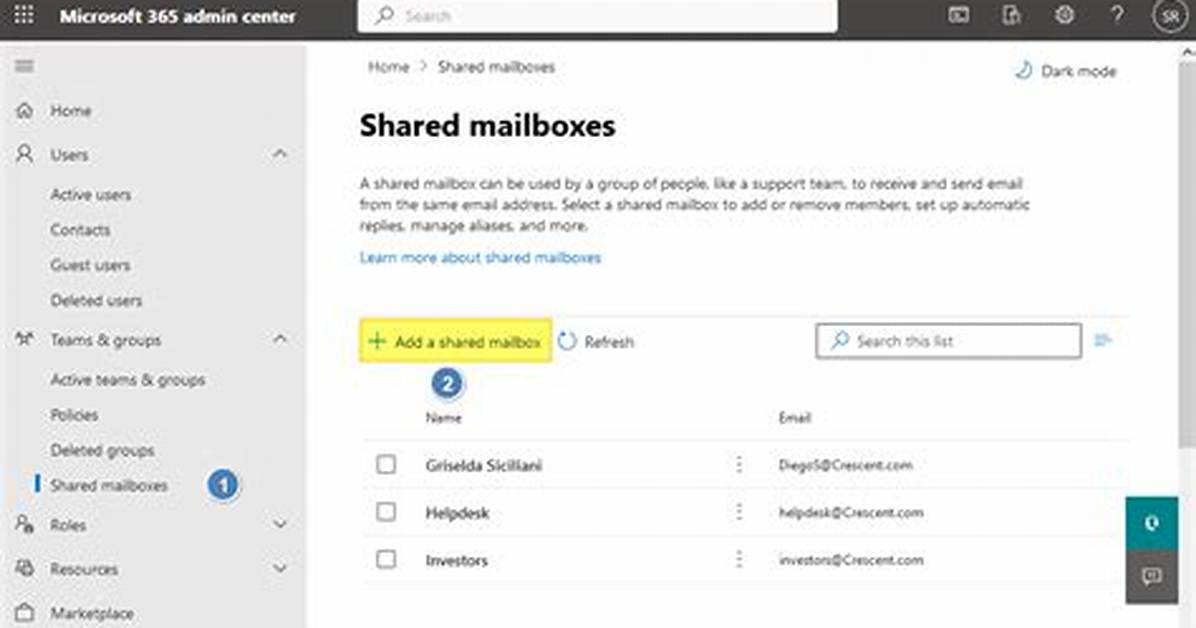 How to Create Shared Mailbox