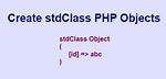 How to Create Stdclass Object Array in Php
