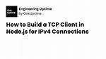 How to Create Tcp Client in Nodejs Using Async/Await?