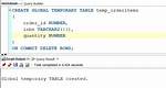 How to Create Temp Table Using Create Statement in Sql Server?