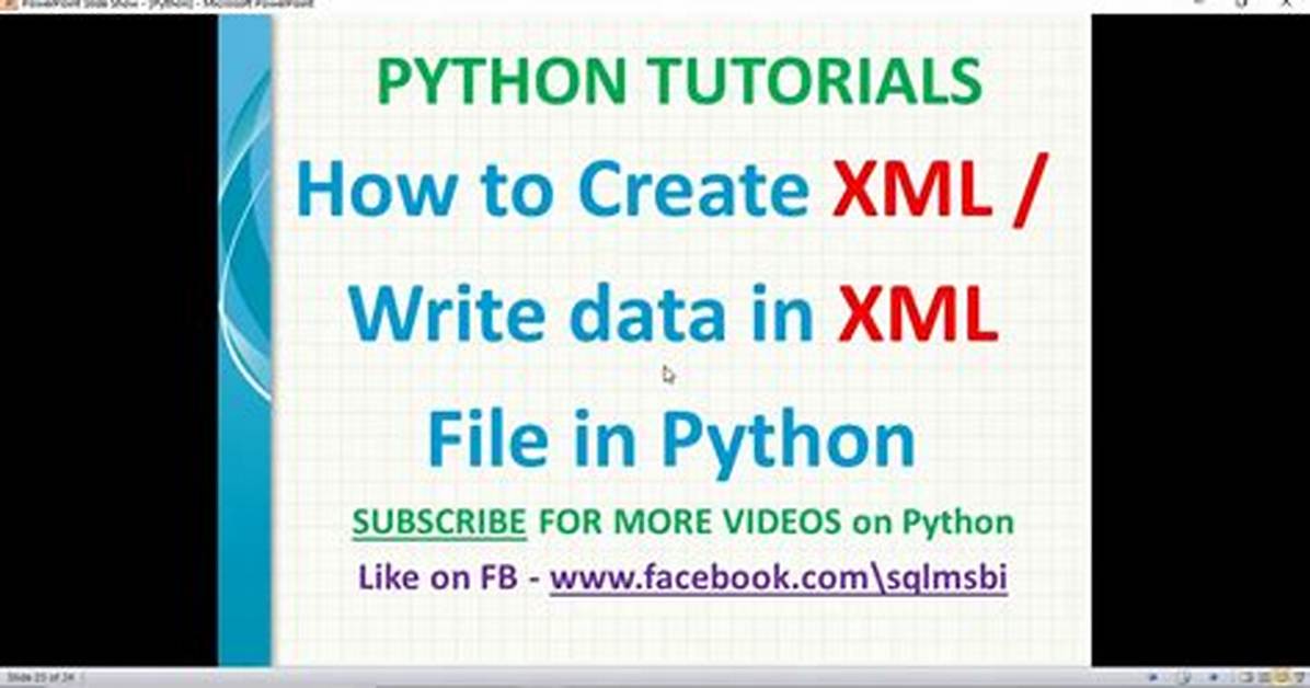 How to Create Xml File with Python