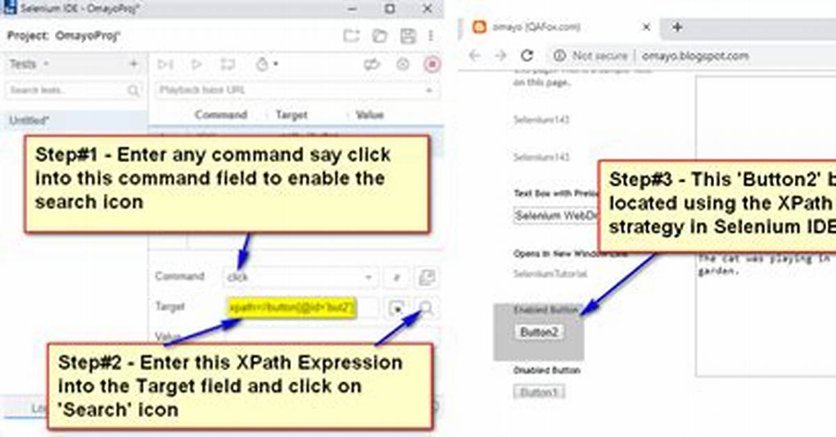 How to Create Xpath for Button
