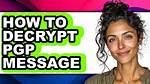 How to Decrypt Pgp Message