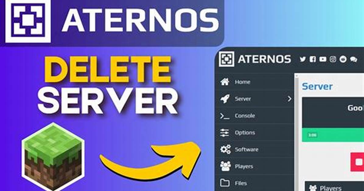 How to Delete Minecraft Server