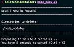 How to Delete Node_Modules - Deep Nested Folder in Windows