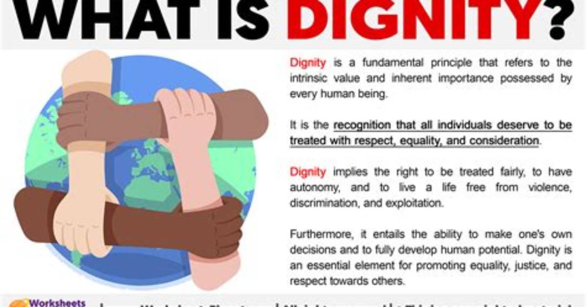 How to Dignify Someone?