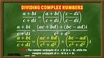 How to Divide Complex Numbers