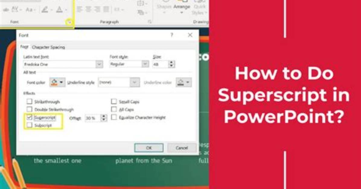 How to Do Superscript?
