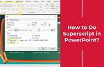 How to Do Superscript?