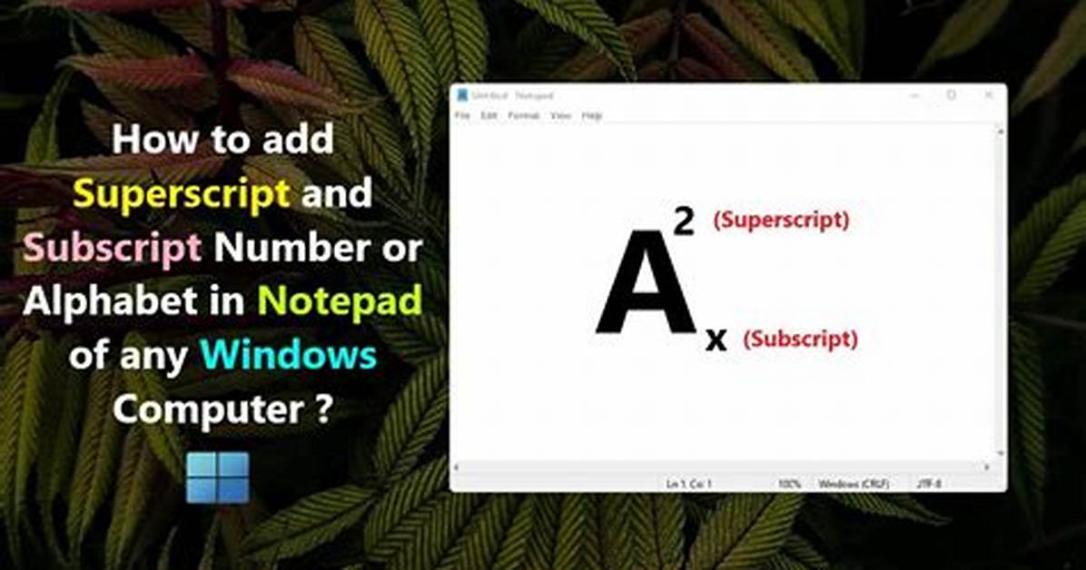 How to Do Underscript?