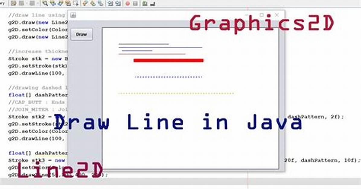 How to Draw Lines in Java
