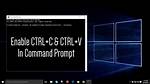 How to Enable Ctrl+C / Ctrl+V for Pasting in the Windows Command Prompt