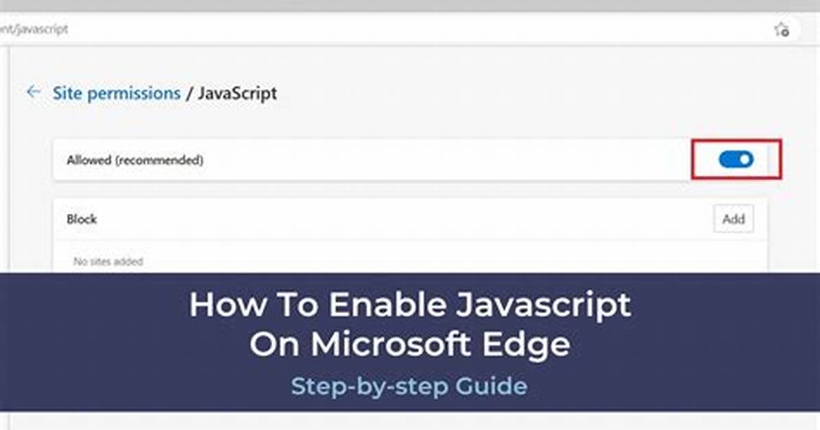 How to Enable Javascript?