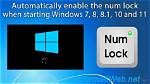 How to Enable Num Lock Automatically When Your Computer Boots