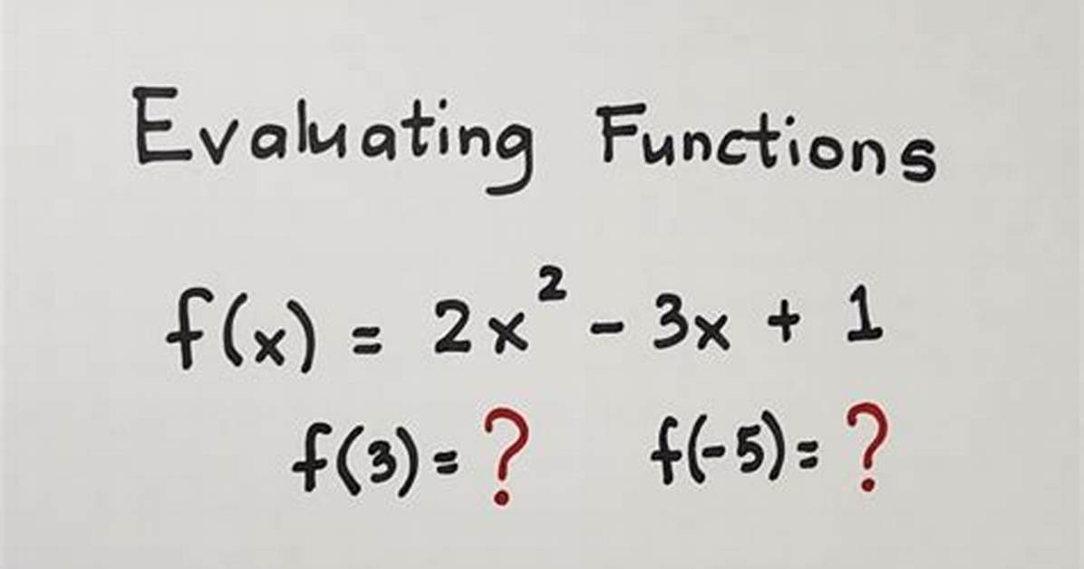 How to Evaluate a Function?