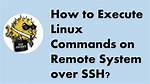 How to Execute a Remote Command over Ssh with Arguments?