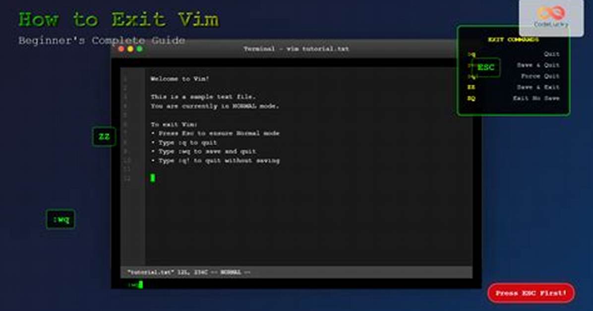 How to Exit Vim